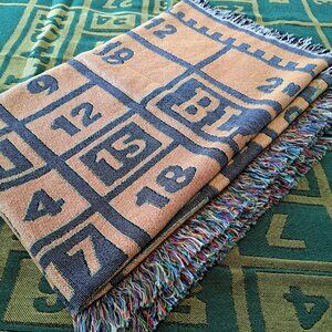 ROULETTE THROW... 72" X 54"... 1 of 1 COLORWAY...